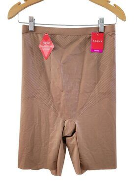 Spanx Shorts Shapewear soft Nude smoothing Contour New size XL tummy Control